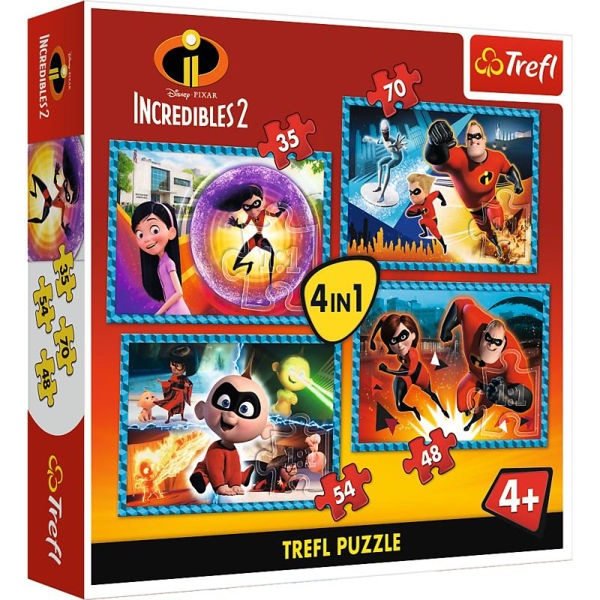 Trefl Puzzle 3in1 Incredibles 2 (34306)