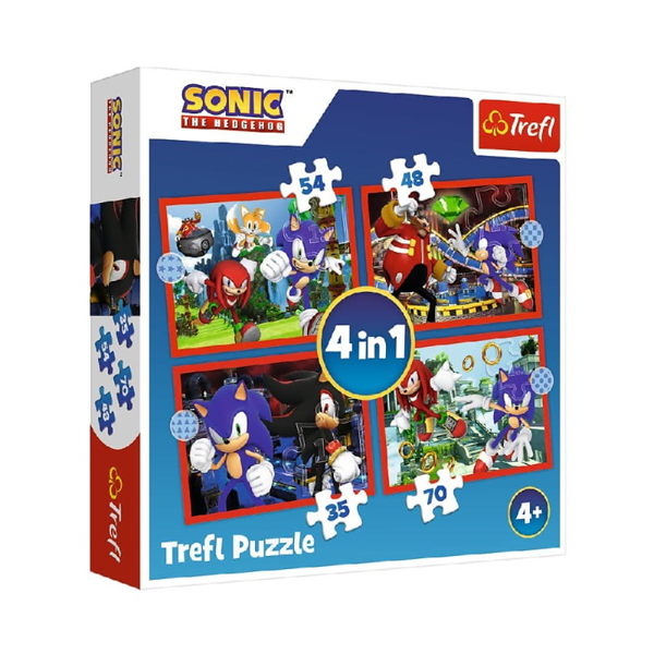 Trefl Puzzle 4in1 Sonic The Hedgehog (34625)