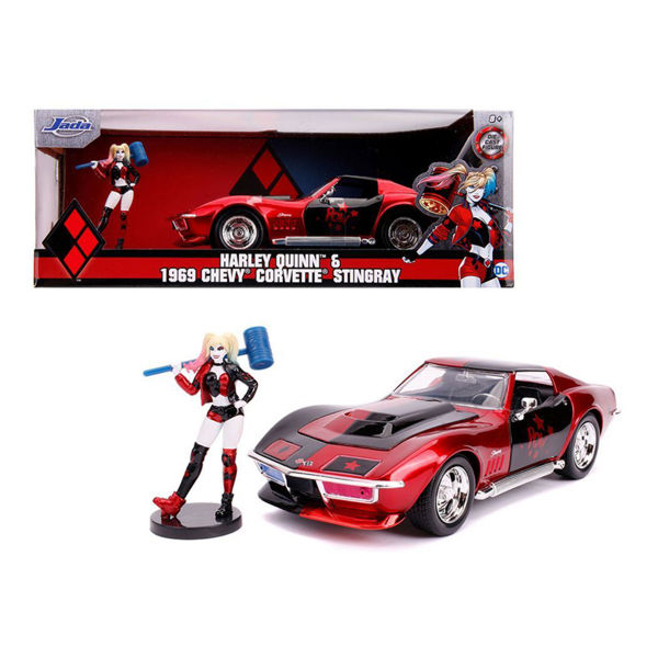 Jada Harley Quinn & 1969 Chevy Corvette Stingray 1:24 Με Φιγούρα (325-5019)