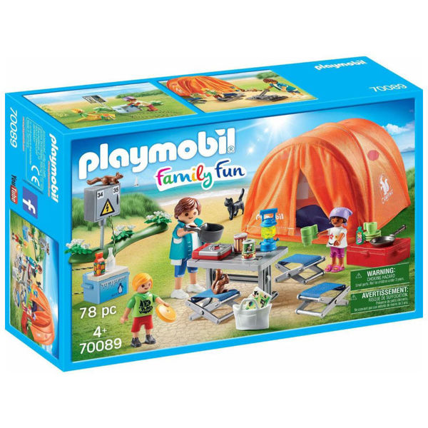 Playmobil Family Fun Οικογενειακή Σκηνή Camping (70089)