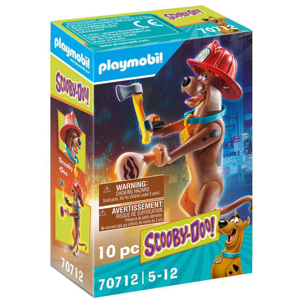 Playmobil Scooby-Doo Συλλεκτική Φιγούρα Scooby Πυροσβέστης (70712)