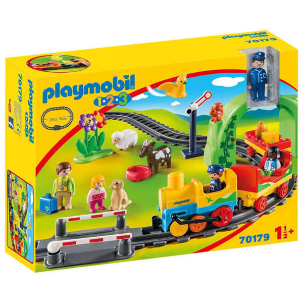 Playmobil 1.2.3. Σετ Τρένου Με Ζωάκια & Επιβάτες (70179)