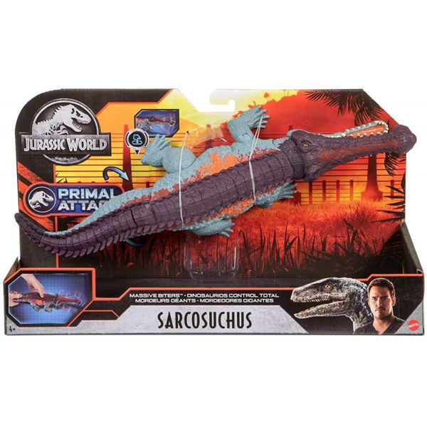 Jurassic World Primal Attack Massive Bitters Sarcosuchus (GVG68)