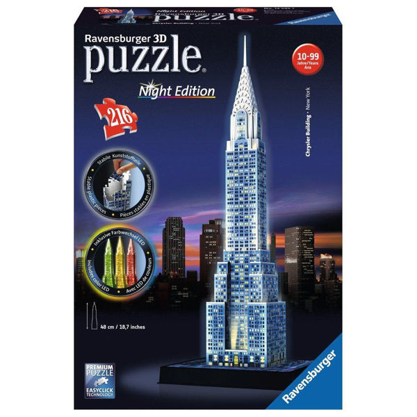 Ravensburger 3D Puzzle Chrysler Building Night Edition (12595)