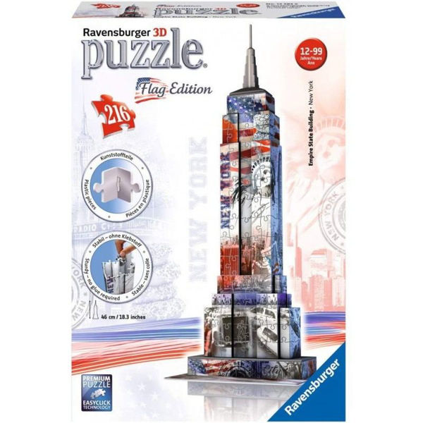 Ravensburger 3D Puzzle Empire State Building Flag Edition(12583)