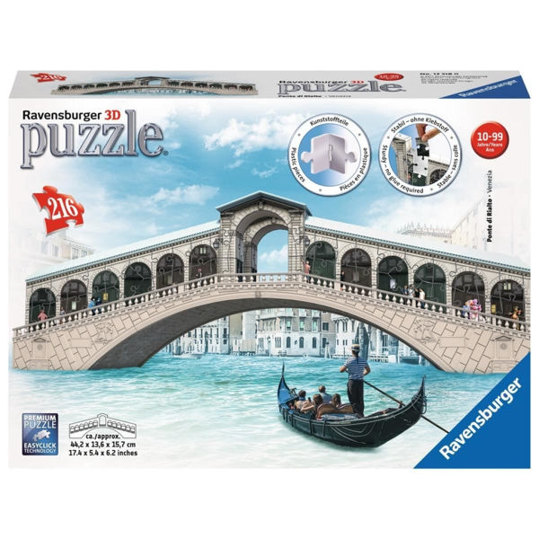 Ravensburger 3D Puzzle Ponte di Rialto (12518)