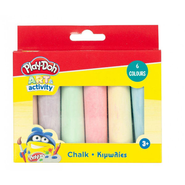 Play-Doh Art Activity Κιμωλίες Χρωματιστές 6τεμ (320-40003)