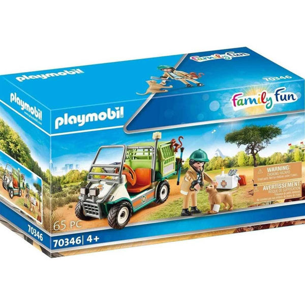 Playmobil Family Fun Κτηνίατρος Με Όχημα Ζωολογικού Κήπου (70346)