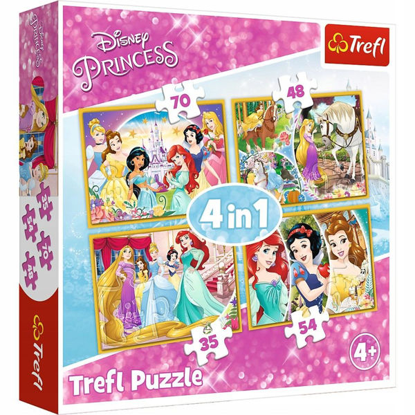 Trefl Puzzle 4in1 Disney Princess (34309)