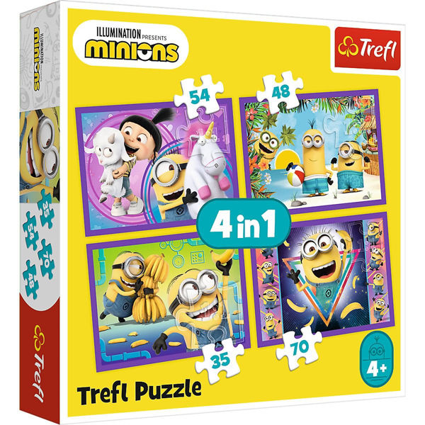 Trefl Puzzle 4in1 Minions (34345)