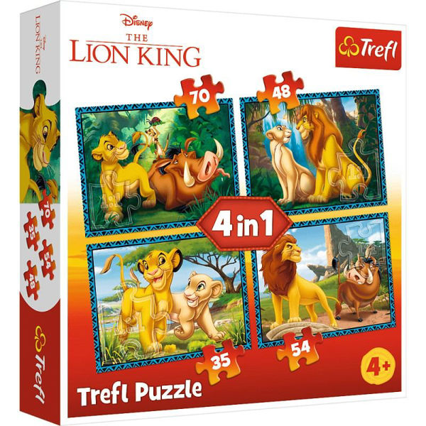 Trefl Puzzle 4in1 The Lion King (34605)