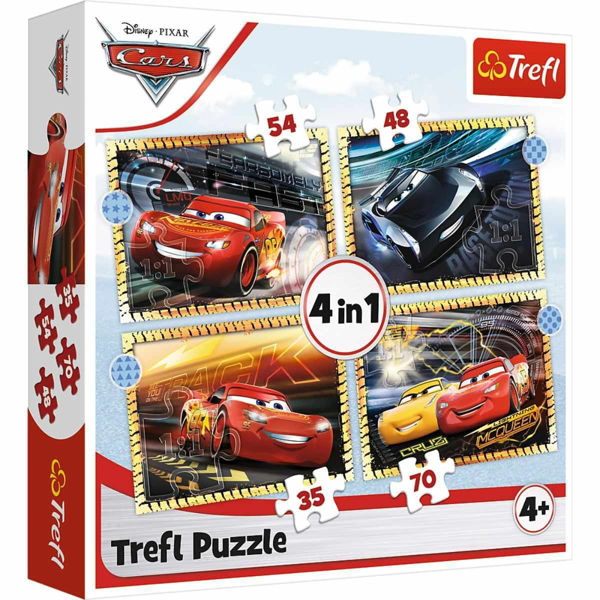 Trefl Puzzle 4in1 Cars 3 (34608)
