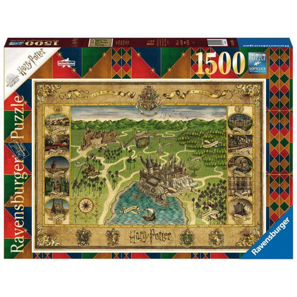 Ravensburger Puzzle 1500τεμ Hogwarts Map (16599)