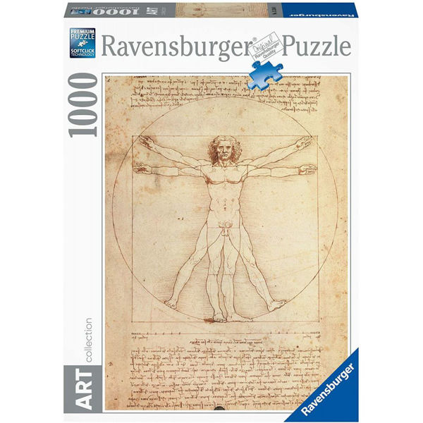 Ravensburger Puzzle Leonardo: Uomo Vitruviano 1000τεμ (15250)