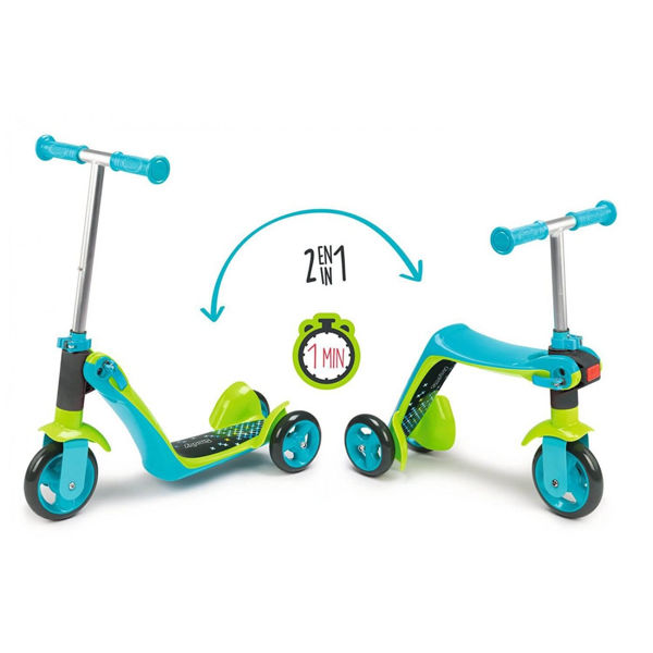 Smoby 2in1 Switch Scooter & Learning Bike Blue (750605)