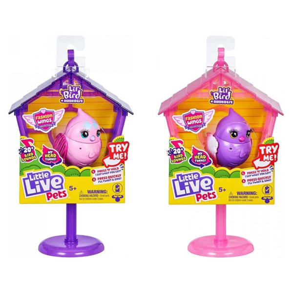 Little Live Pets Κλουβί Με Πουλάκι Cocoritos 2 Σχέδια (LPB13000)g