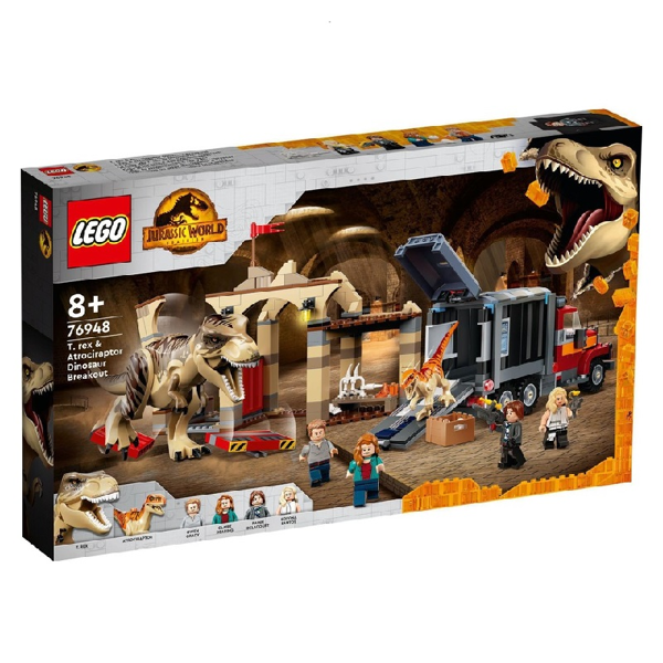Lego Jurassic World Dominion T-Rex & Atrociraptor Breakout (76948)