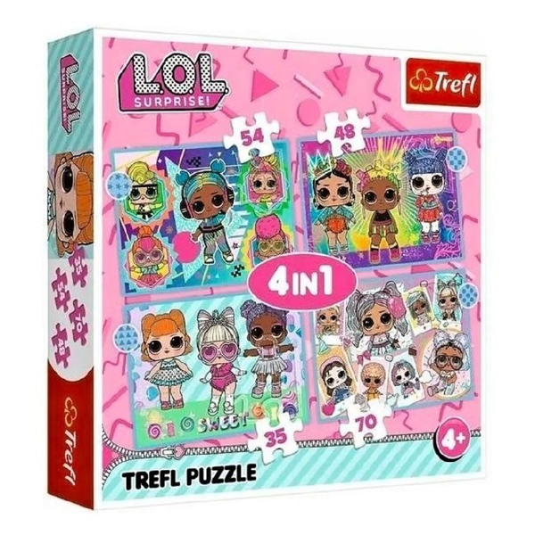 Trefl Puzzle 4in1 Lol Surprise (34613)