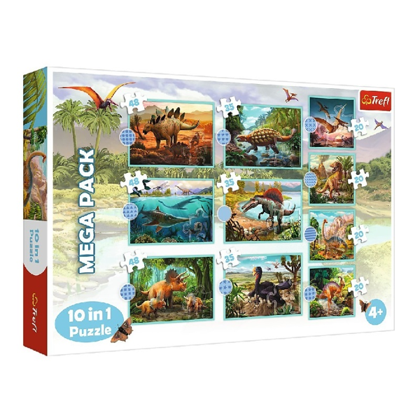 Trefl Puzzle 10in1 Dinosaurs (90390)