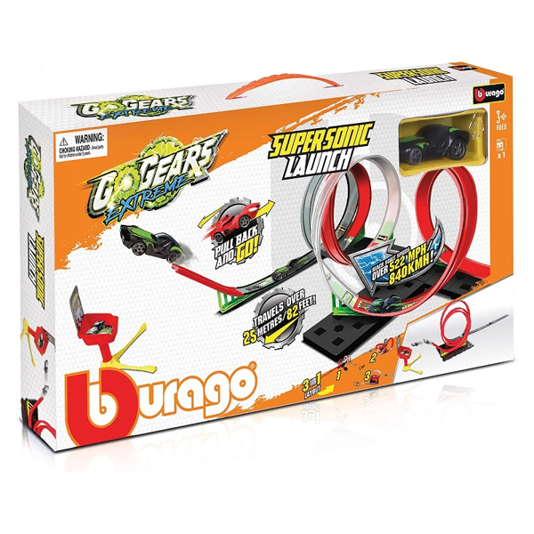 Burago Go Gears Extreme Supersonic Launch 3in1 (18/30533)