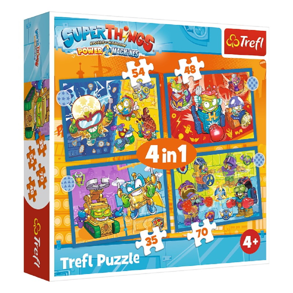 Trefl Puzzle 4in1 Superzings Rivals Of Kaboom (34607)