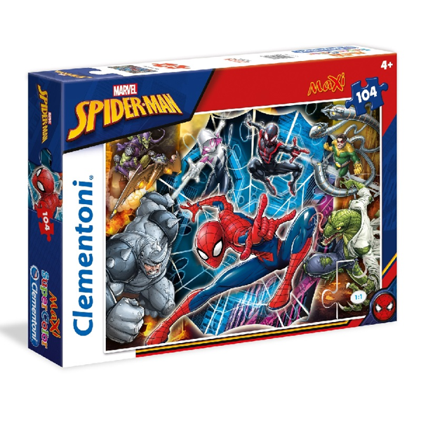 Clementoni Puzzle Supercolor Maxi 104τεμ Spiderman (1210-23716)