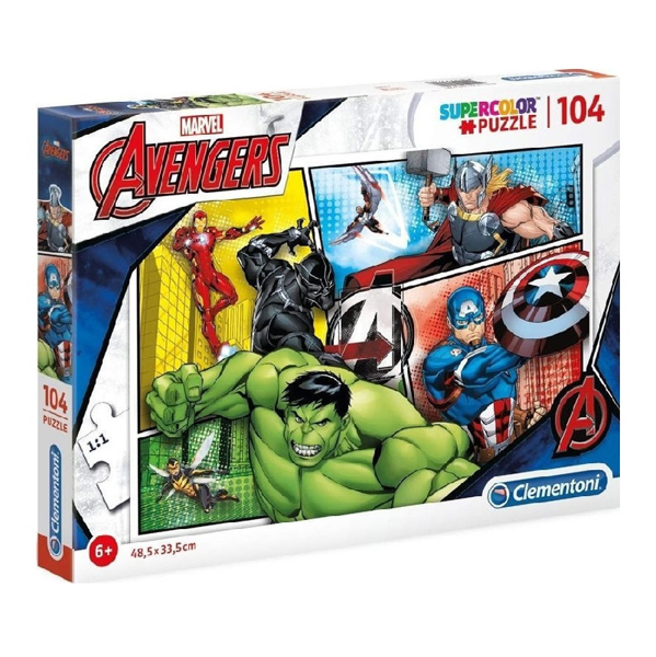 Clementoni Puzzle Supercolor 104τεμ Avengers (1210-27284)