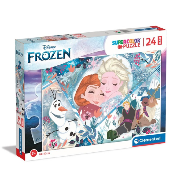 Clementoni Puzzle Supercolor Maxi 24τεμ Frozen (1200-24224)