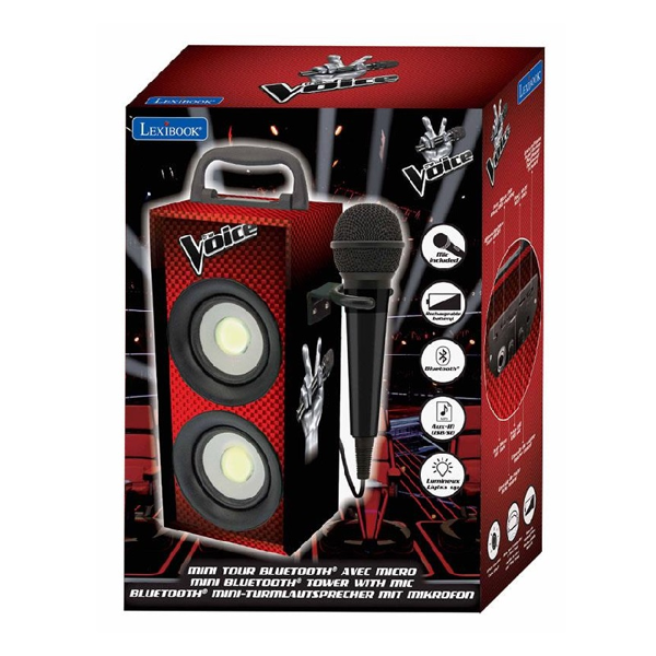 Lexibook Wireless Light Speaker With Microphone (BTP180TVZ)
