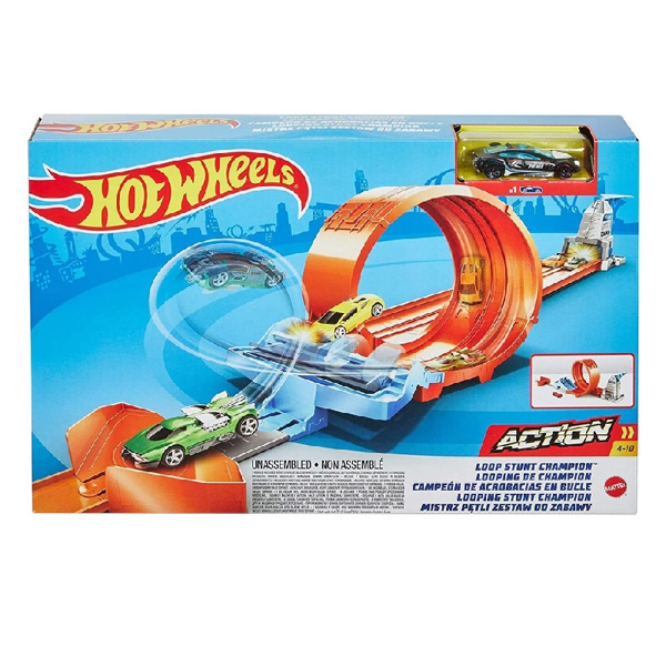 Hot Wheels Αγωνιστική Πίστα Loop Stunt Champion (GΤV13)