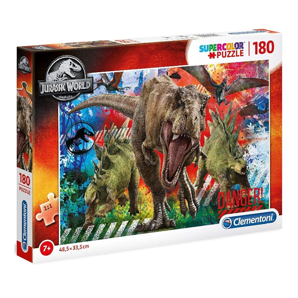 Clementoni Puzzle Supercolor 180τεμ Jurassic World (1210-29106)