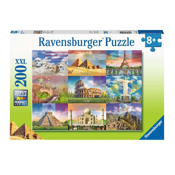 Ravensburger Puzzle 200τεμ XXL Μνημεία του Κόσμου (13290)