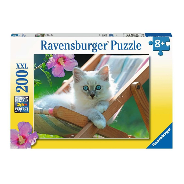 Ravensburger Puzzle 200τεμ XXL White Kitten (13289)