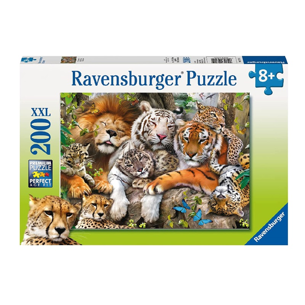 Ravensburger Puzzle 200τεμ XXL Big Cat Nap (12721)