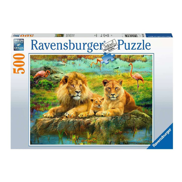 Ravensburger Puzzle 500τεμ Lions In The Savannah (16584)