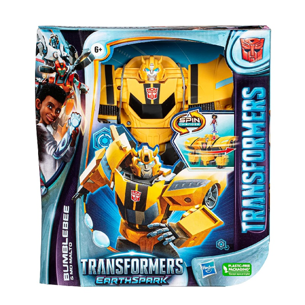 Transformers Earthspark Spinchanger Bumblebee & Mo Malto (F7662)