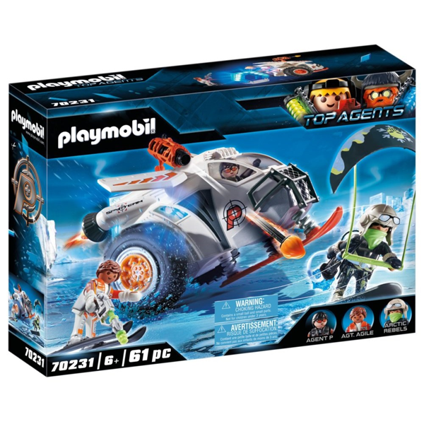 Playmobil Top Agents Snow Glider Της Spy Team (70231)