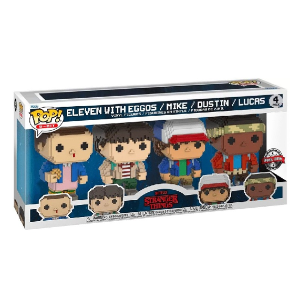 Funko Pop! Vinyl Special Edition- Stranger Things 4 pack (8-Bit)