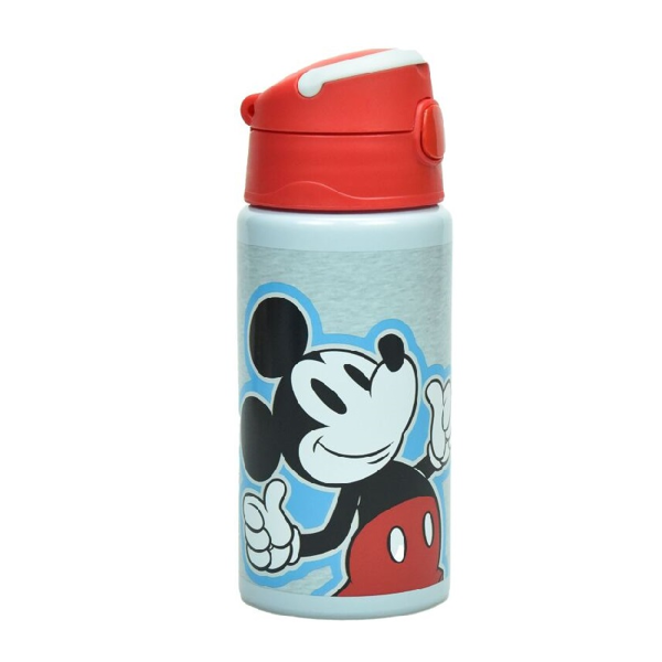 Mickey Mouse Παγούρι Αλουμινίου Με Καλαμάκι 500ML (553-13248)