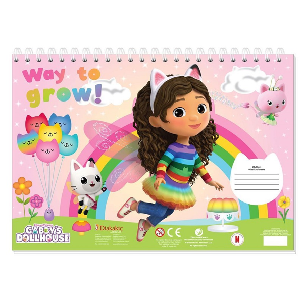 Μπλοκ Ζωγραφικής Gabbys Dollhouse (000574012)