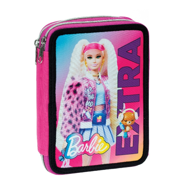 Barbie Extra Κασετίνα Διπλή Γεμάτη (349-76100)