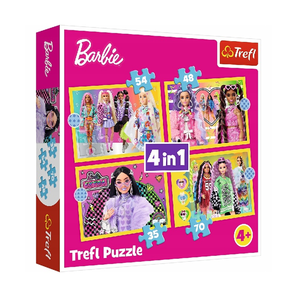 Trefl Puzzle 4in1 Barbie Extra (34626)