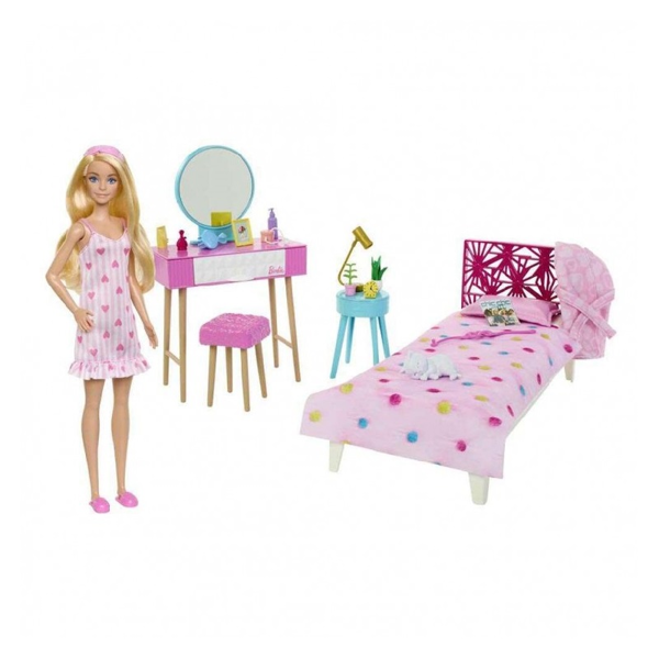 Barbie Υπνοδωμάτιο Με Κούκλα (HPT55)