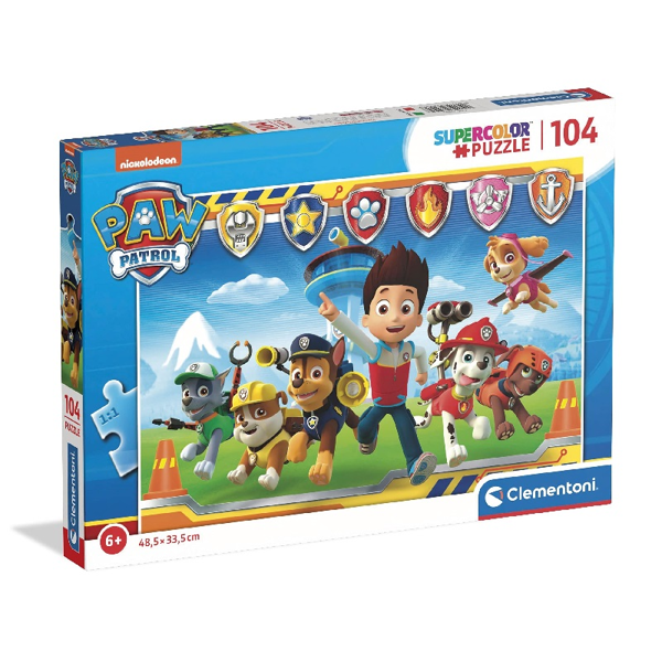 Clementoni Puzzle Supercolor 104τεμ Paw Patrol (1210-27945)