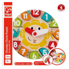 Hape Happy Puzzles Ξύλινο Παζλ Chunky Clock (E1622)