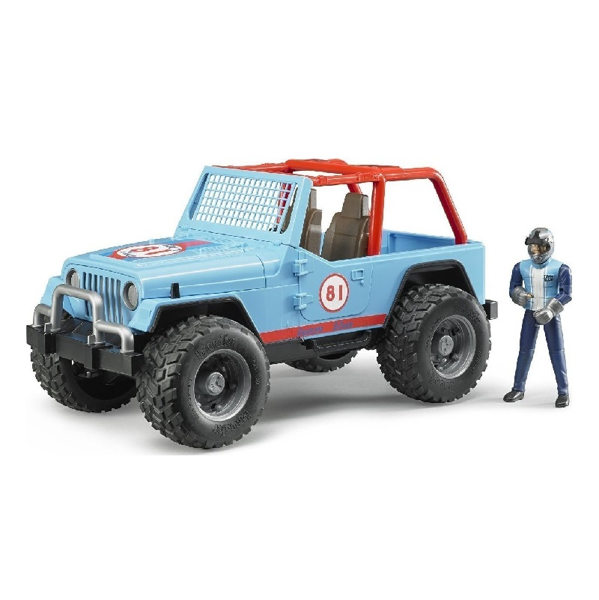 Bruder Jeep Cross Country Μπλε Με Οδηγό Αγώνων (02541)