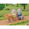 Sylvanian Families Tandem Cycling Set - Husky Sister & Brother (5637)