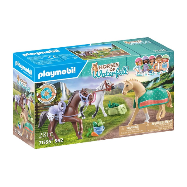 Playmobil Horses Of Waterfall Άλογα Με Αξεσουάρ (71356)