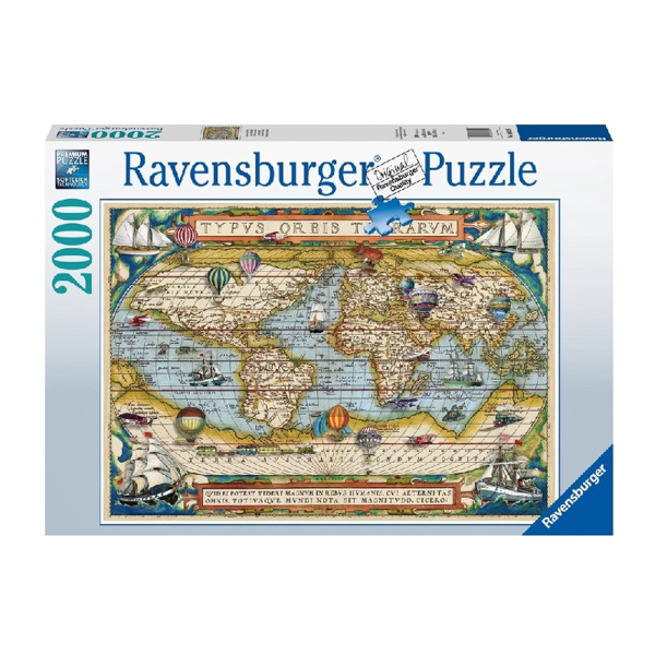 Ravensburger Puzzle 2000τεμ Παγκόσμιος Χάρτης (16825)