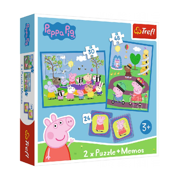 Trefl Puzzle 2in1 & Memos Peppa Pig (96331)